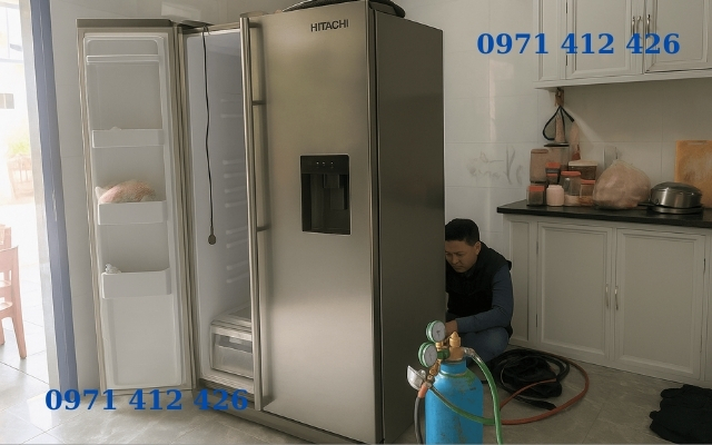 Sửa tủ lạnh Hitachi tại LOng Biên